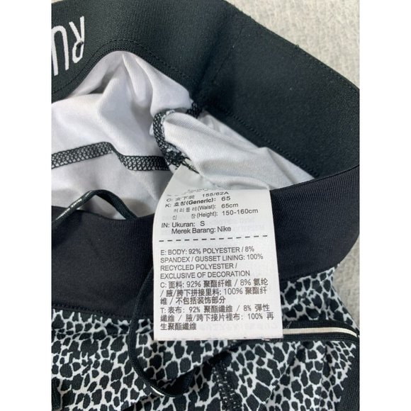 Nike Compression Leopard Print Full Length Running Tights‎ (Women's Small) Black - Picture 4 of 12